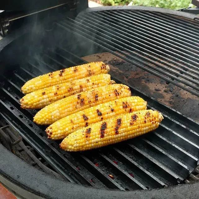 Grate Grilled Naked Corn