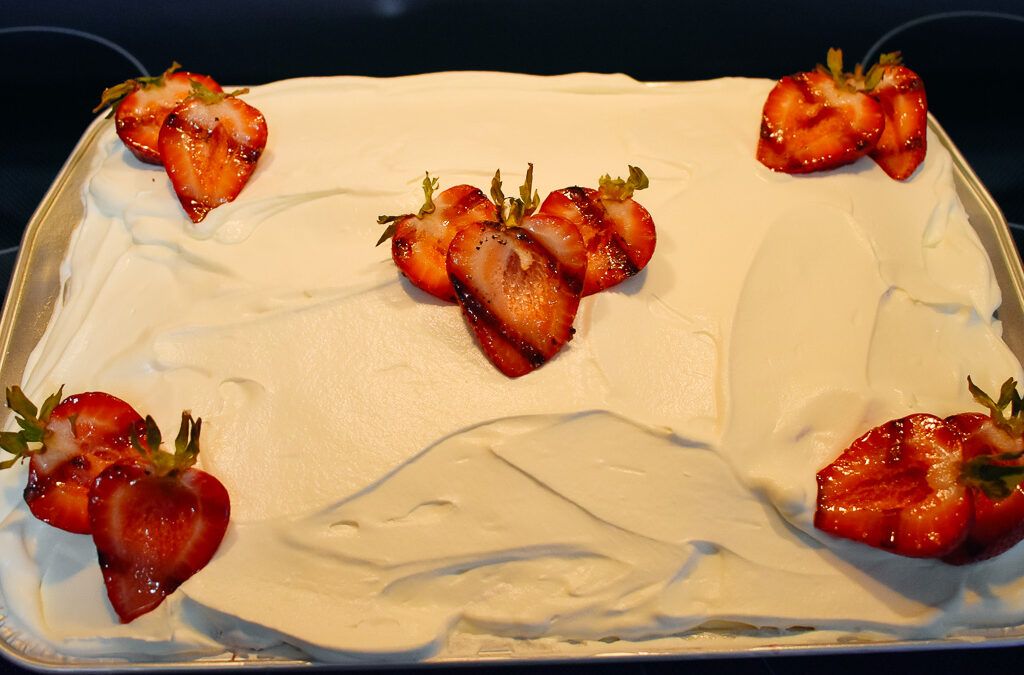 Southern Smoked Strawberry Cake