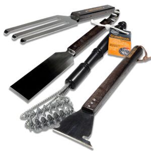 The Grate Accessory Pack (Combo Tongs, Scraper and Grate Valley Brush)