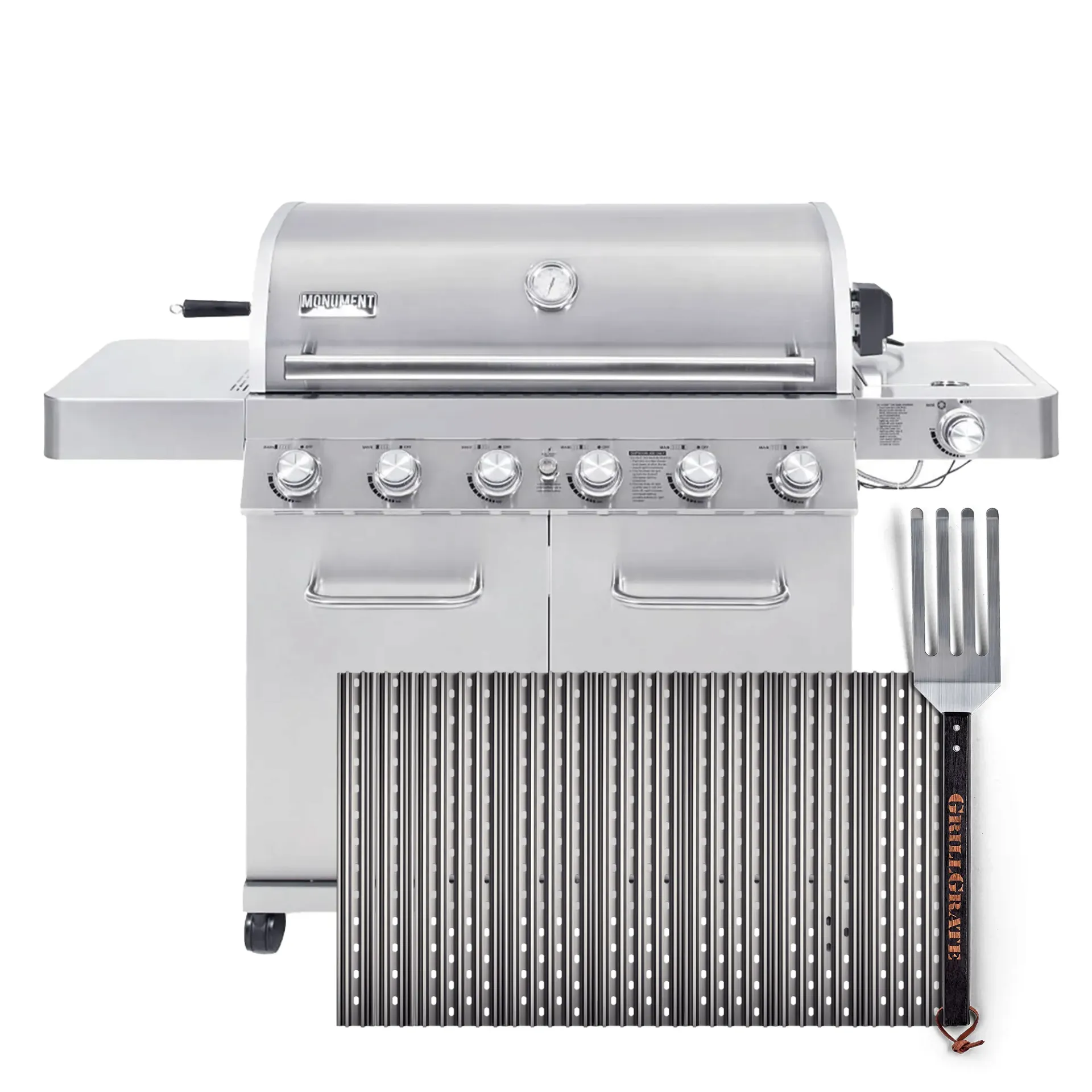 Replacement GrillGrate Set for Monument Grills 77352 - Stainless 6-Burner  LED Propane Gas Grill